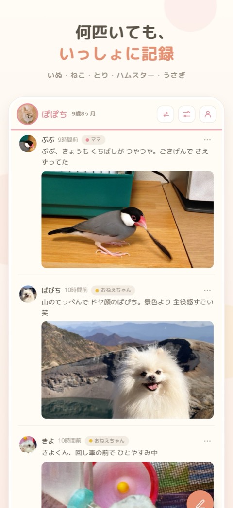 いろんな子の お世話に